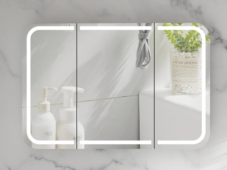 CARYSIL Grand LED Shaving Cabinet — 1200×800mm (Matte White)