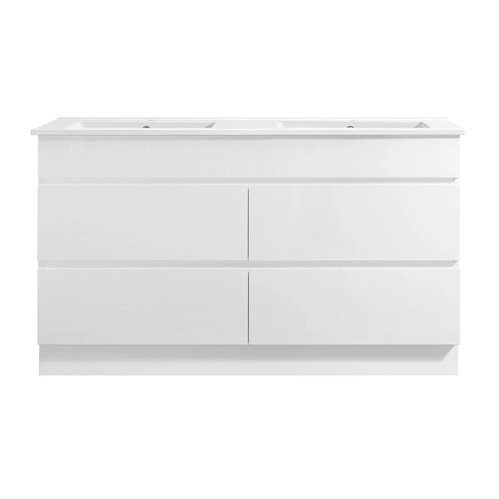 CORE Vanity – Gloss White Vanity & Ceramic Top