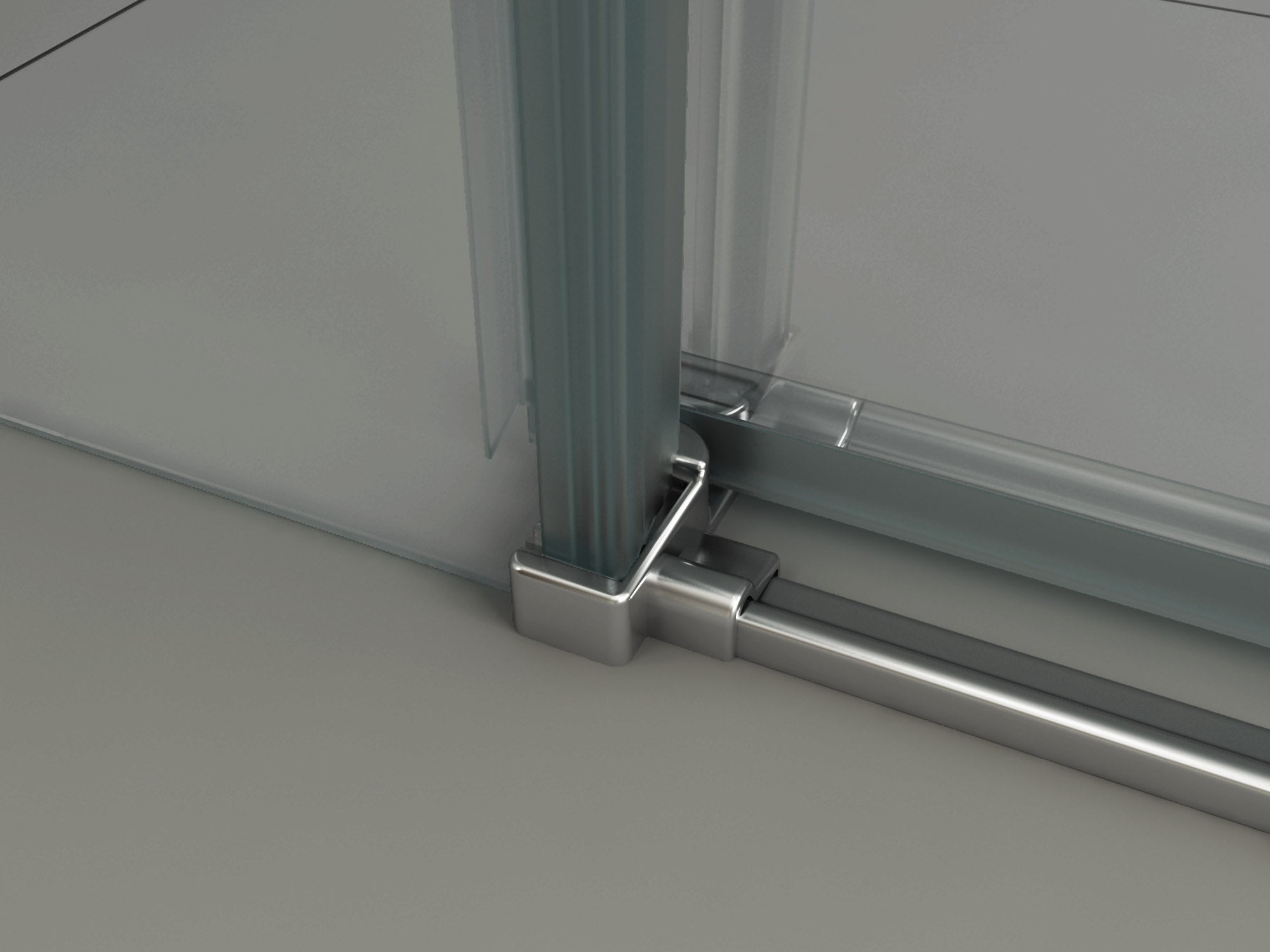 Frameless Sliding Corner Shower Screen