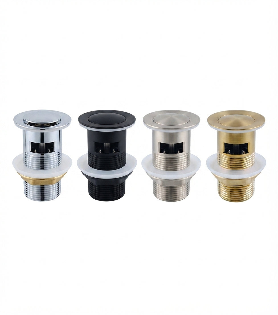 32/40mm Solid Brass Basin Pop Up Waste with Overflow
