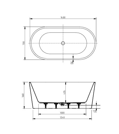 Prato Freestanding Bathtub