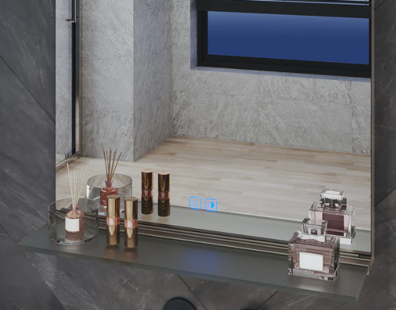 Square LED Bathroom Mirror — 500×700 mm