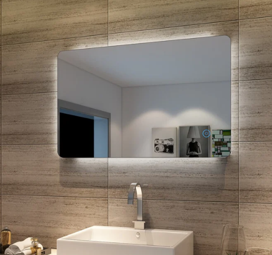 Backlit LED Bathroom Mirror — 800×500 mm