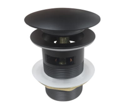 32/40mm Mushroom Top Solid Brass Basin Pop Up Waste with Overflow