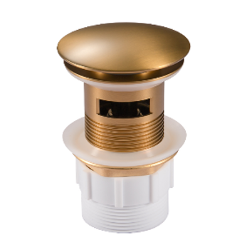 32/40mm Mushroom Top Solid Brass Basin Pop Up Waste with Overflow