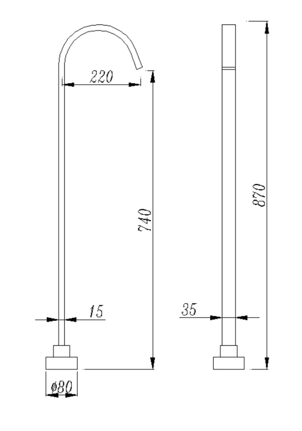Square Floor Standing Mixer