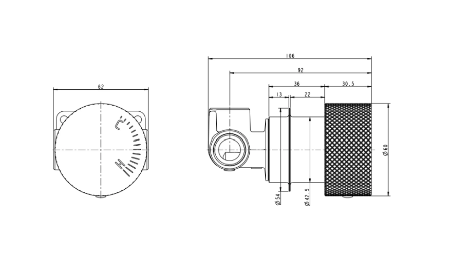 Premium Round Progressive Wall Mixer