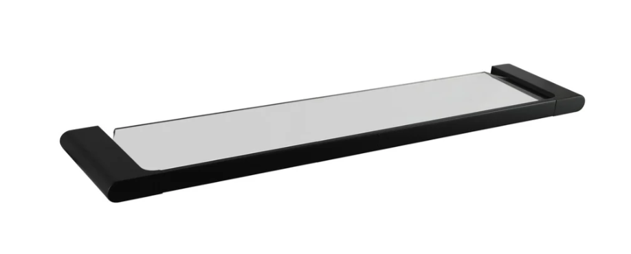 Premium 550mm Tempered Glass Shower Shelf – Wall Mounted Storage