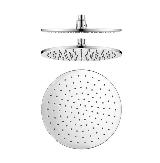 Round 250mm - Solid Brass Rainfall Shower Head