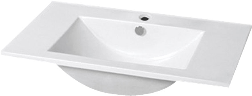 Floor Standing Minimalist Two Pack Vanity with Ceramic Top