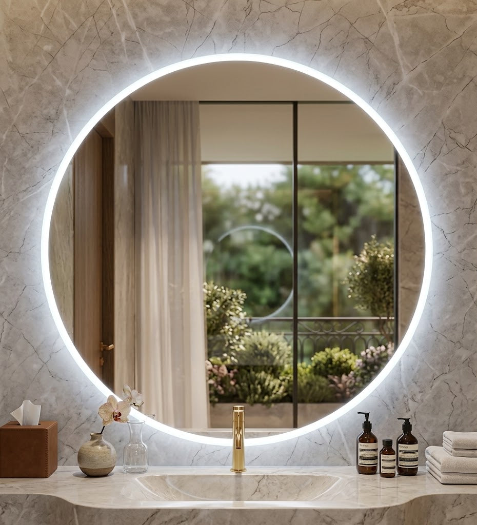 Boston Touchless LED Mirror — Ø800 mm