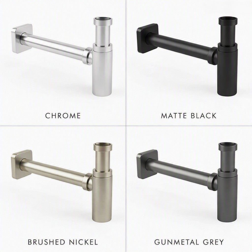 Premium Basin Bottle Trap — Available in Four Finishes