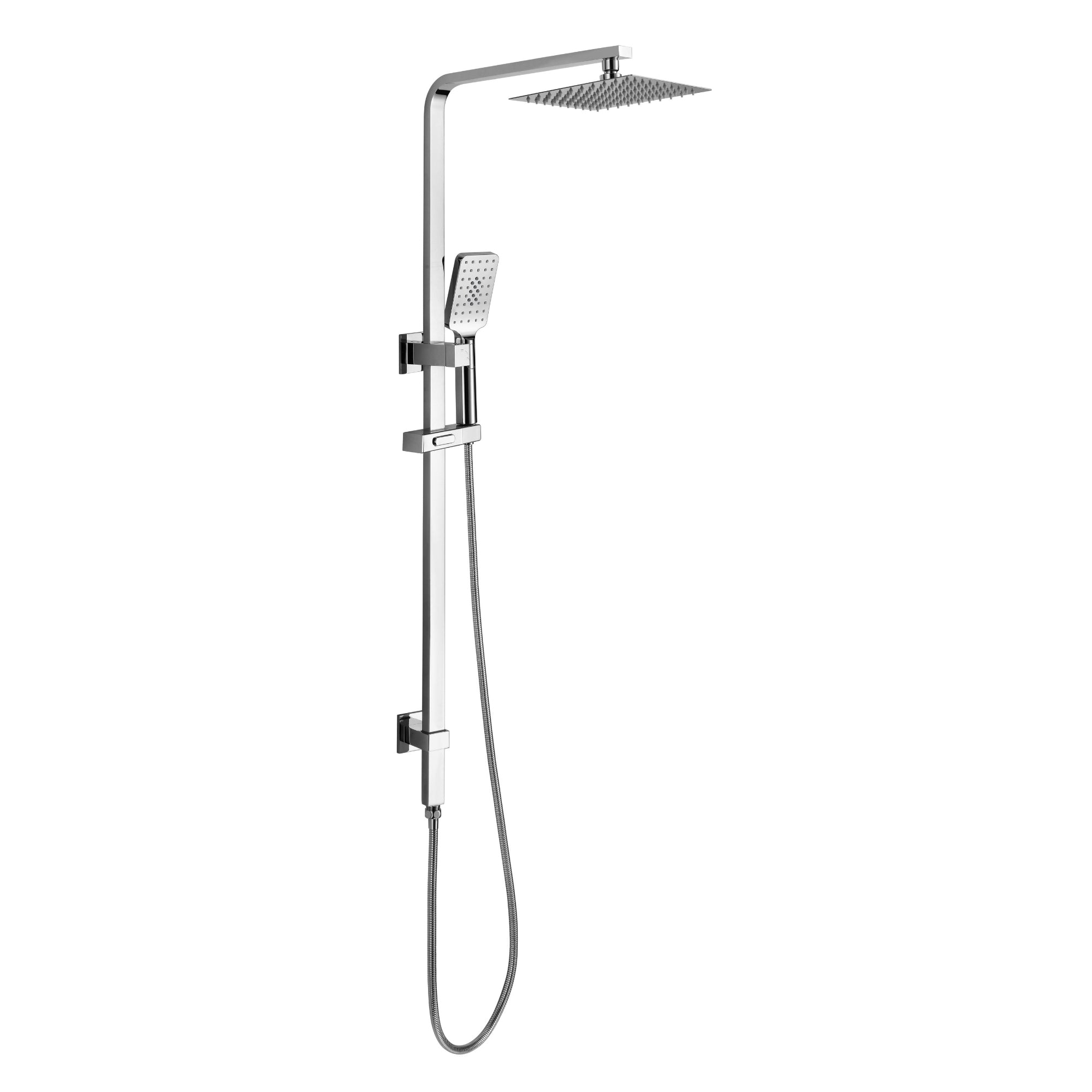 Square Multi Function Twin Rail Shower (Top inlet)