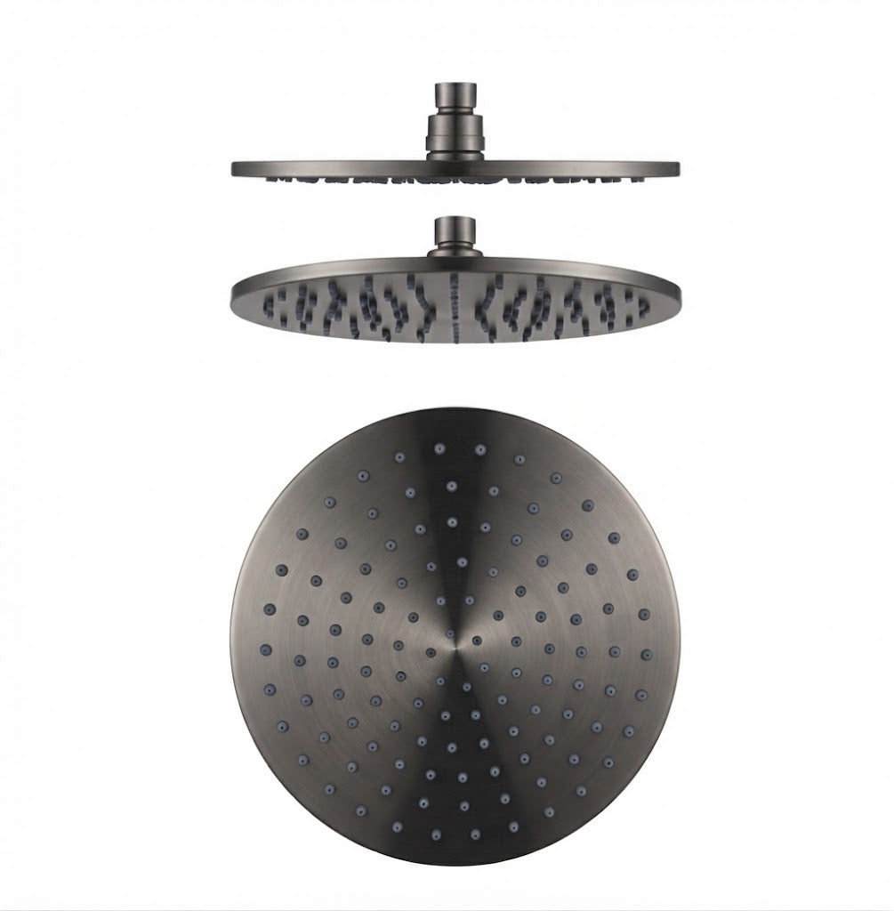 Round 250mm - Solid Brass Rainfall Shower Head