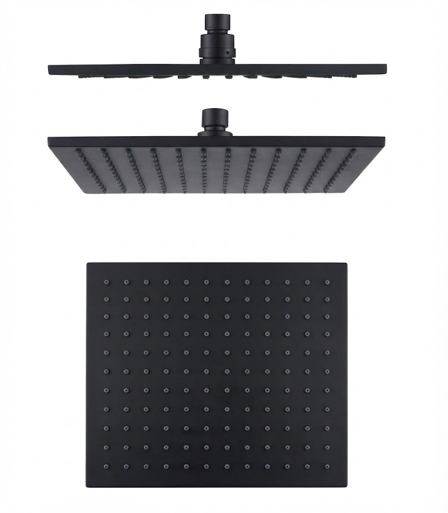 Square 250mm - Solid Brass Rainfall Shower Head