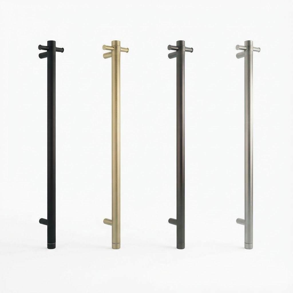 Vertical Heated Towel Bar - With Timer