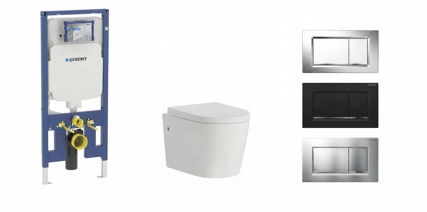 Wall Hung Toilet with Geberit Cistern
