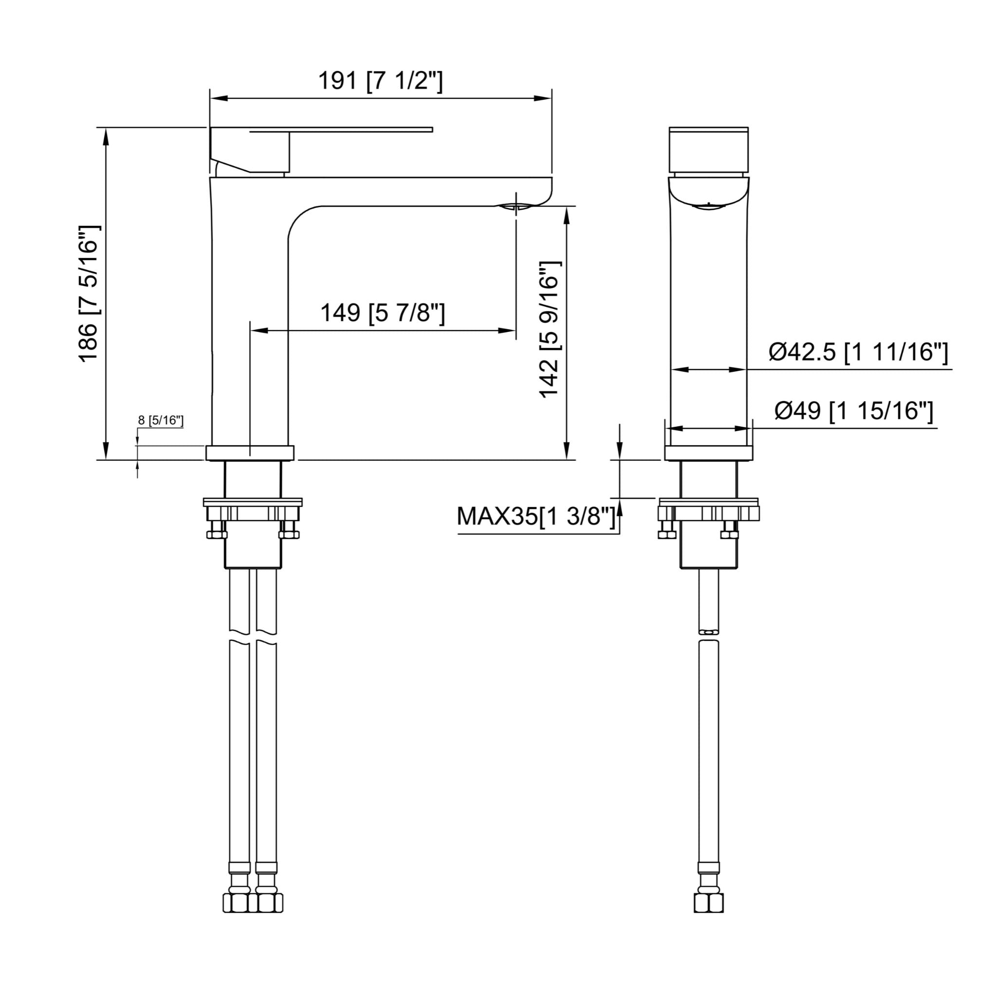 Deck Mount Basin Mixer