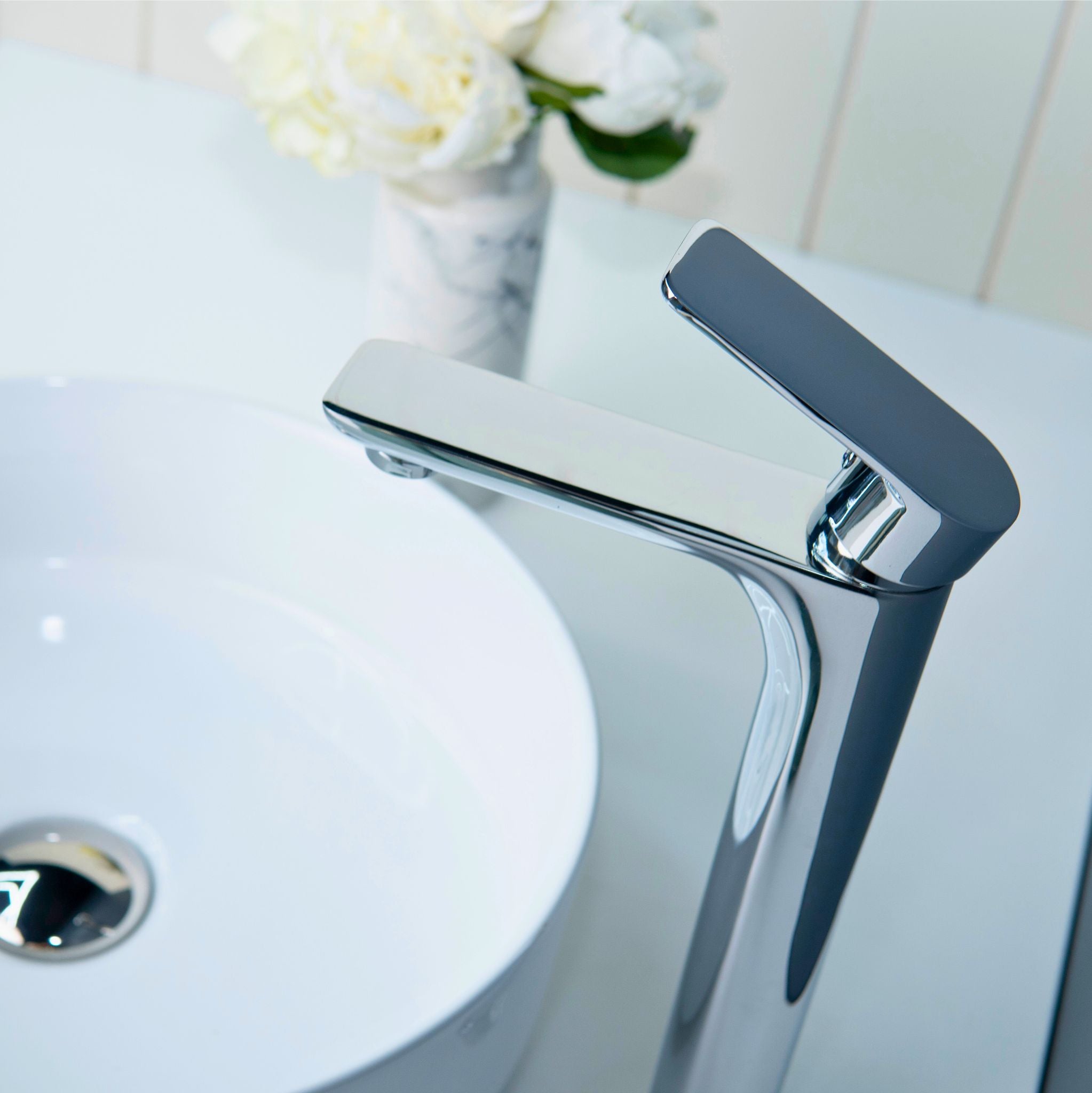 Luana Interiors - Deck Mount Basin Mixer in 3 Selectable Colors (Tall)