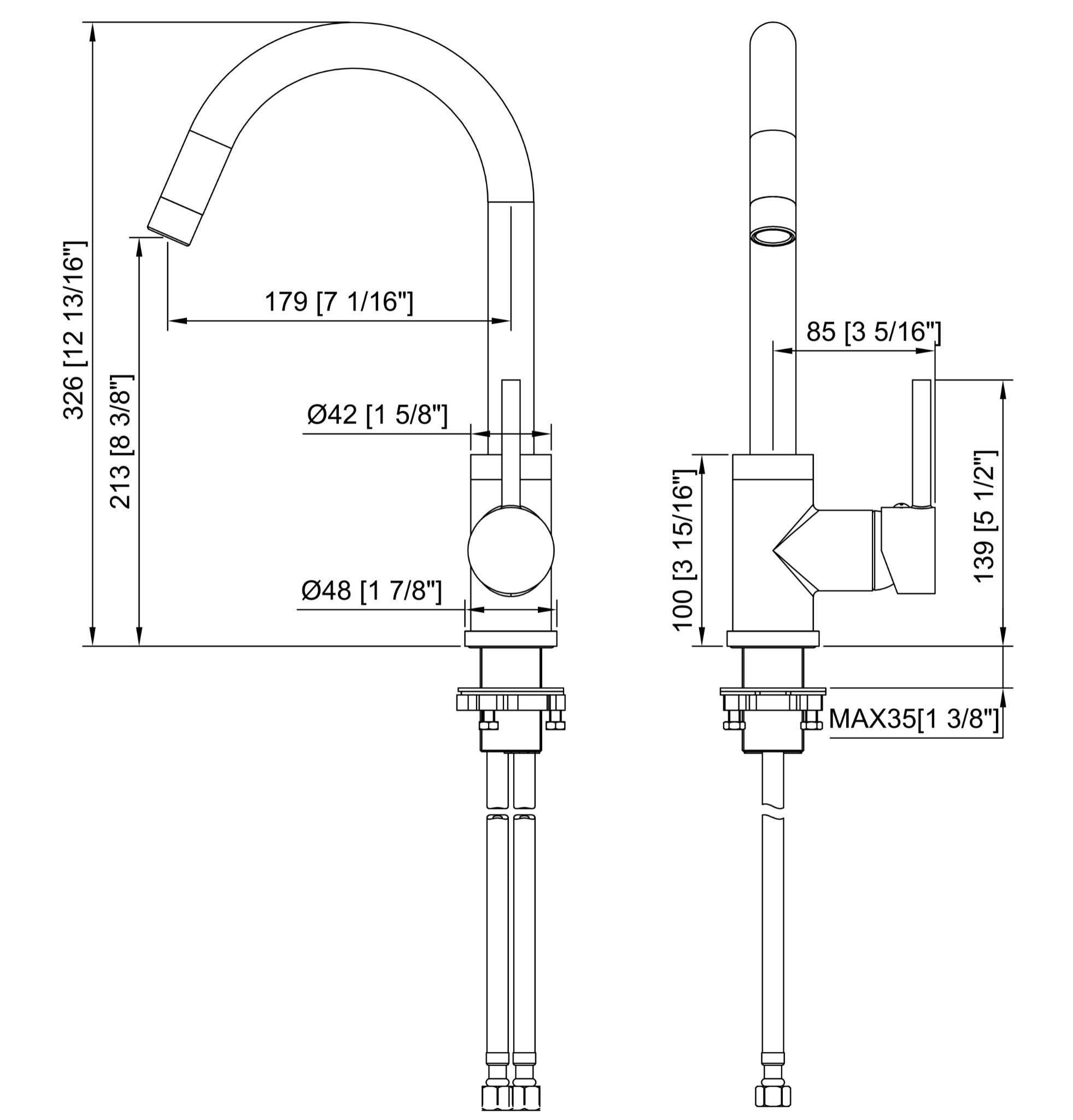 Kitchen & Laundry Sink Mixer (Swivel Spout)
