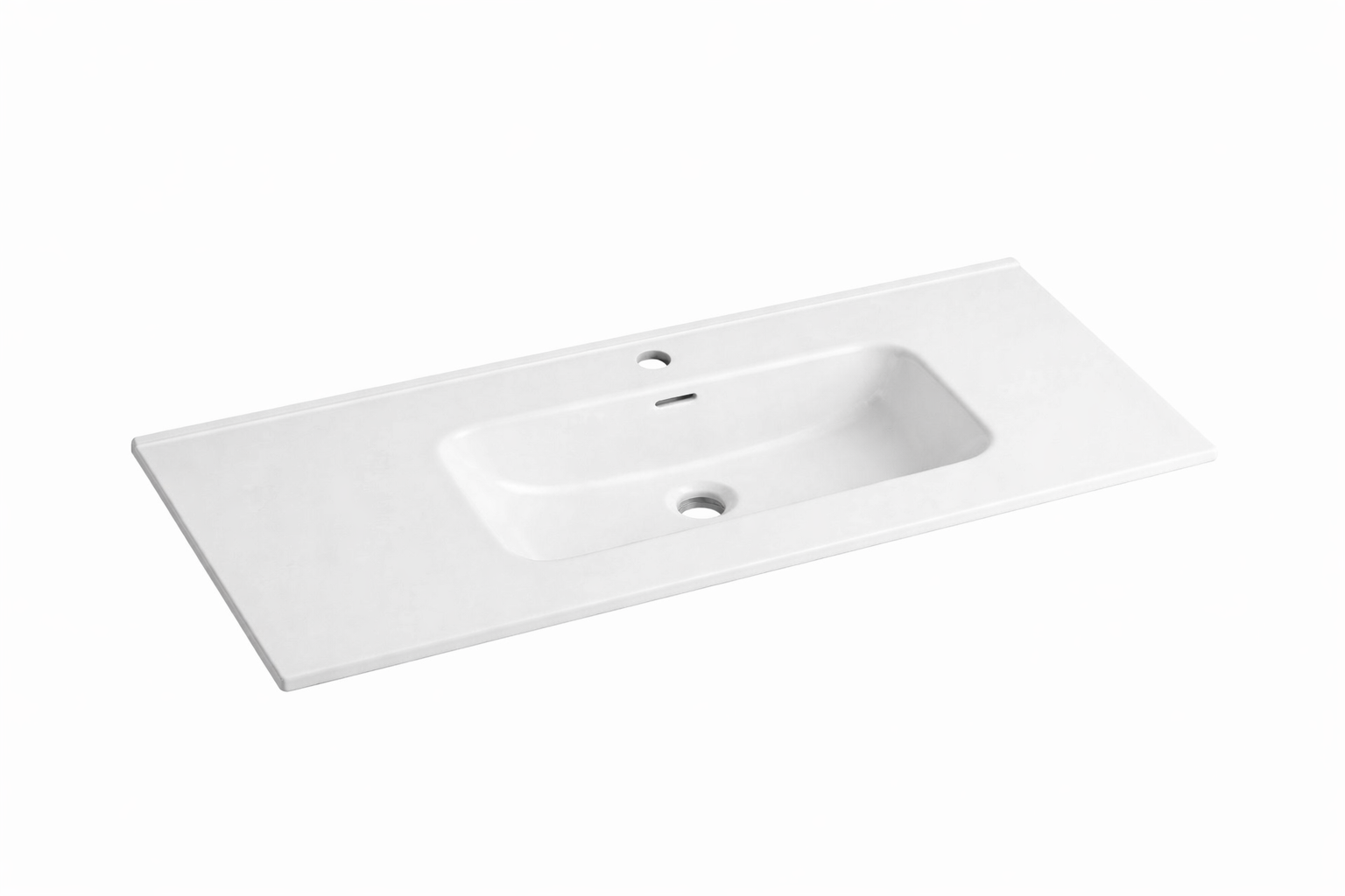 Floor Standing Minimalist Two Pack Vanity with Ceramic Top