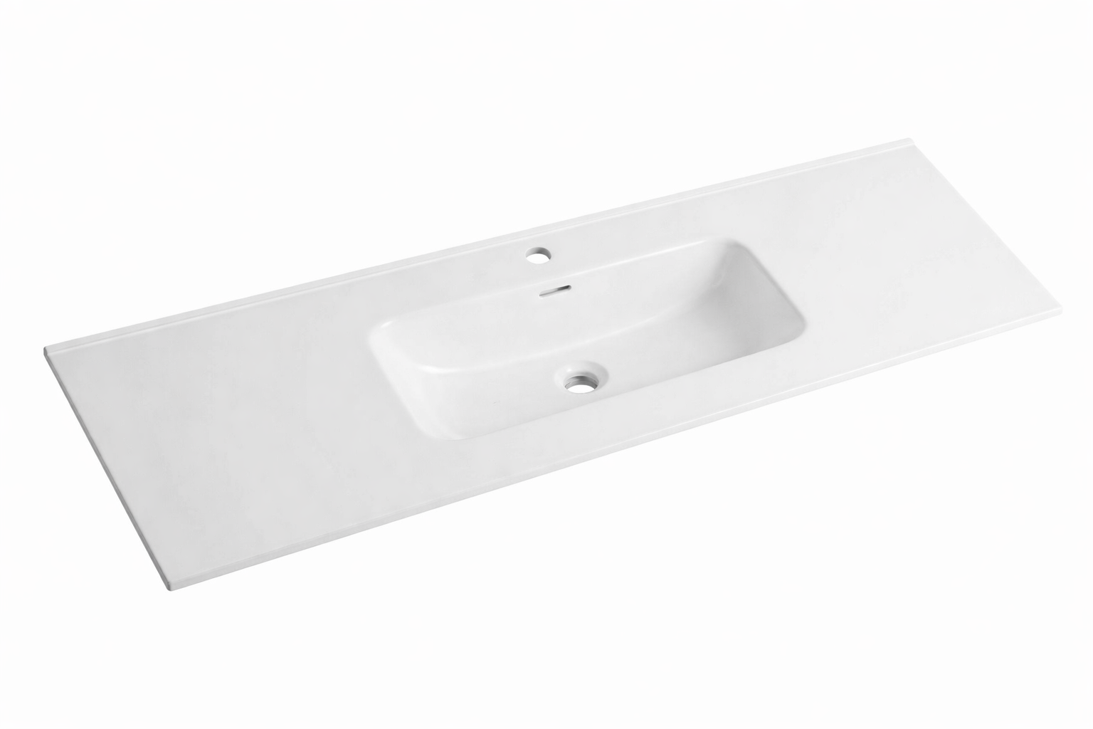 Floor Standing Minimalist Two Pack Vanity with Ceramic Top