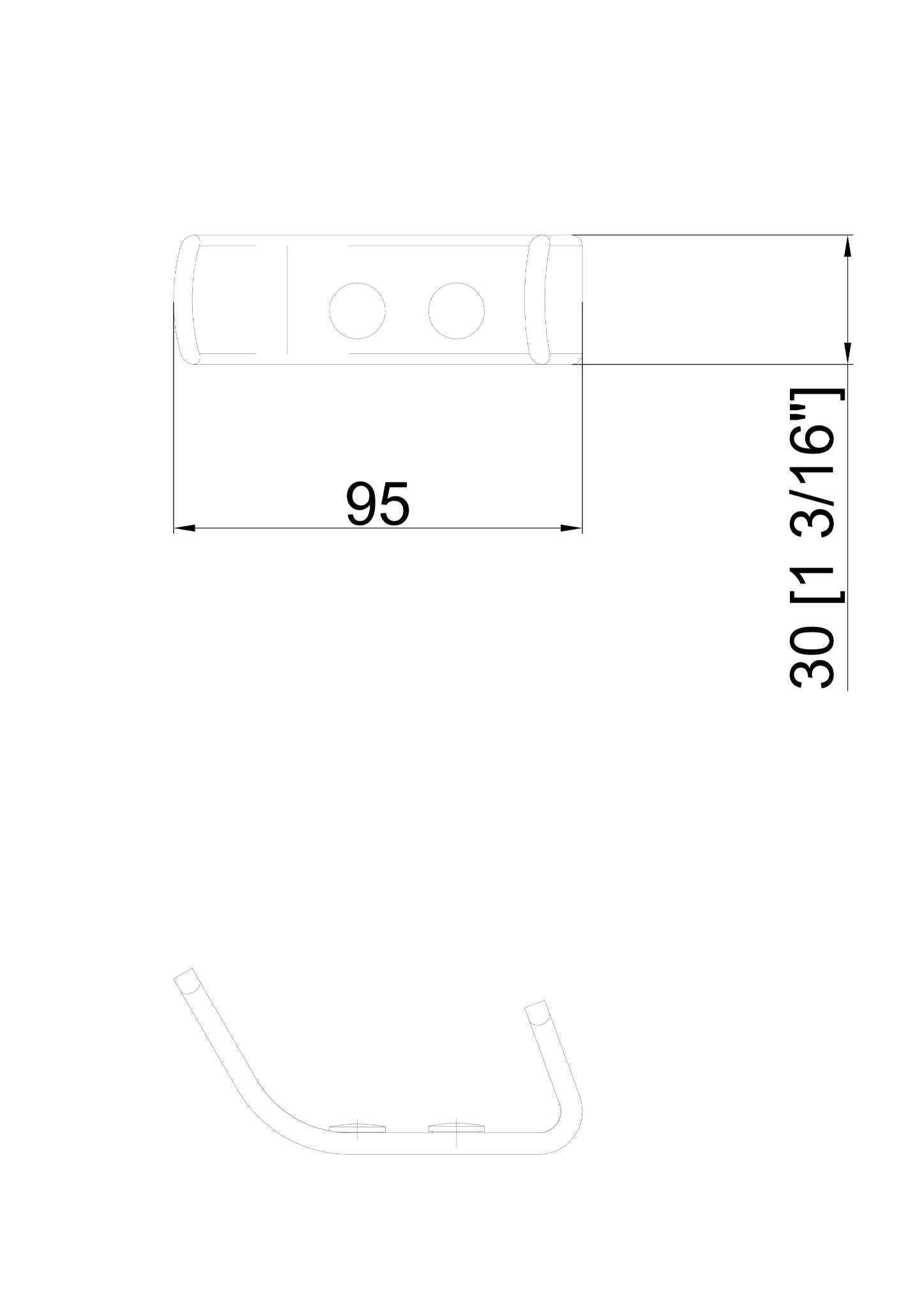 Minimalist bathroom accessory - Robe Hook/Toilet Paper holder/Towel Ring/Towel Rail