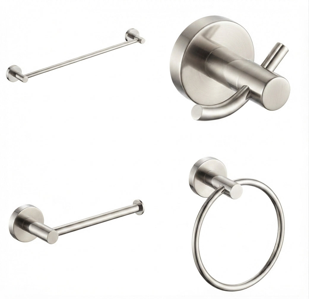 Round bathroom accessory - Robe Hook/Toilet Paper holder/Towel Ring/Towel Rail