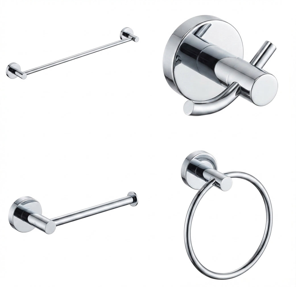 Round bathroom accessory - Robe Hook/Toilet Paper holder/Towel Ring/Towel Rail