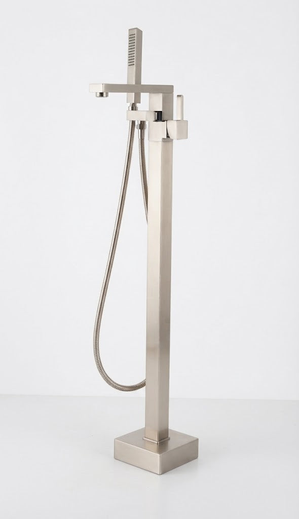 Freestanding Bath Mixer With Handheld Shower