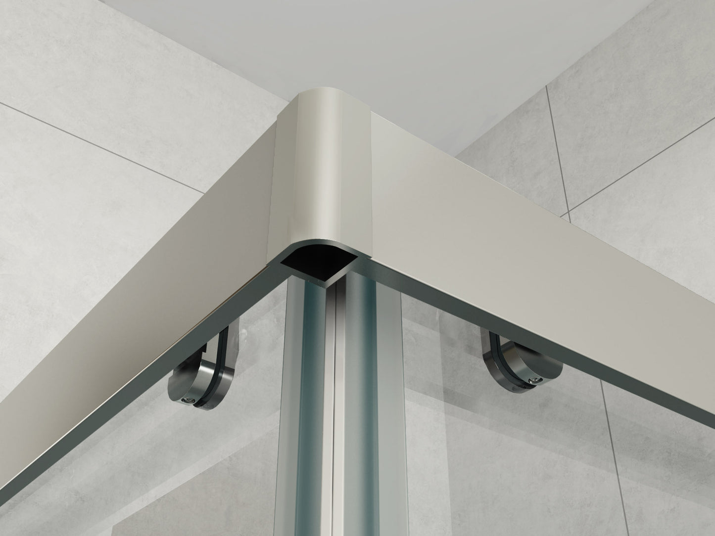 Corner Entry Sliding Shower Screen