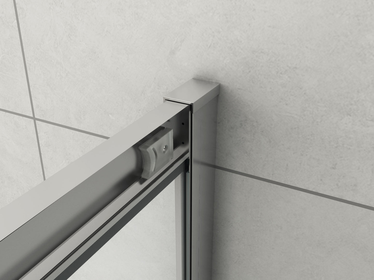 Corner Entry Sliding Shower Screen