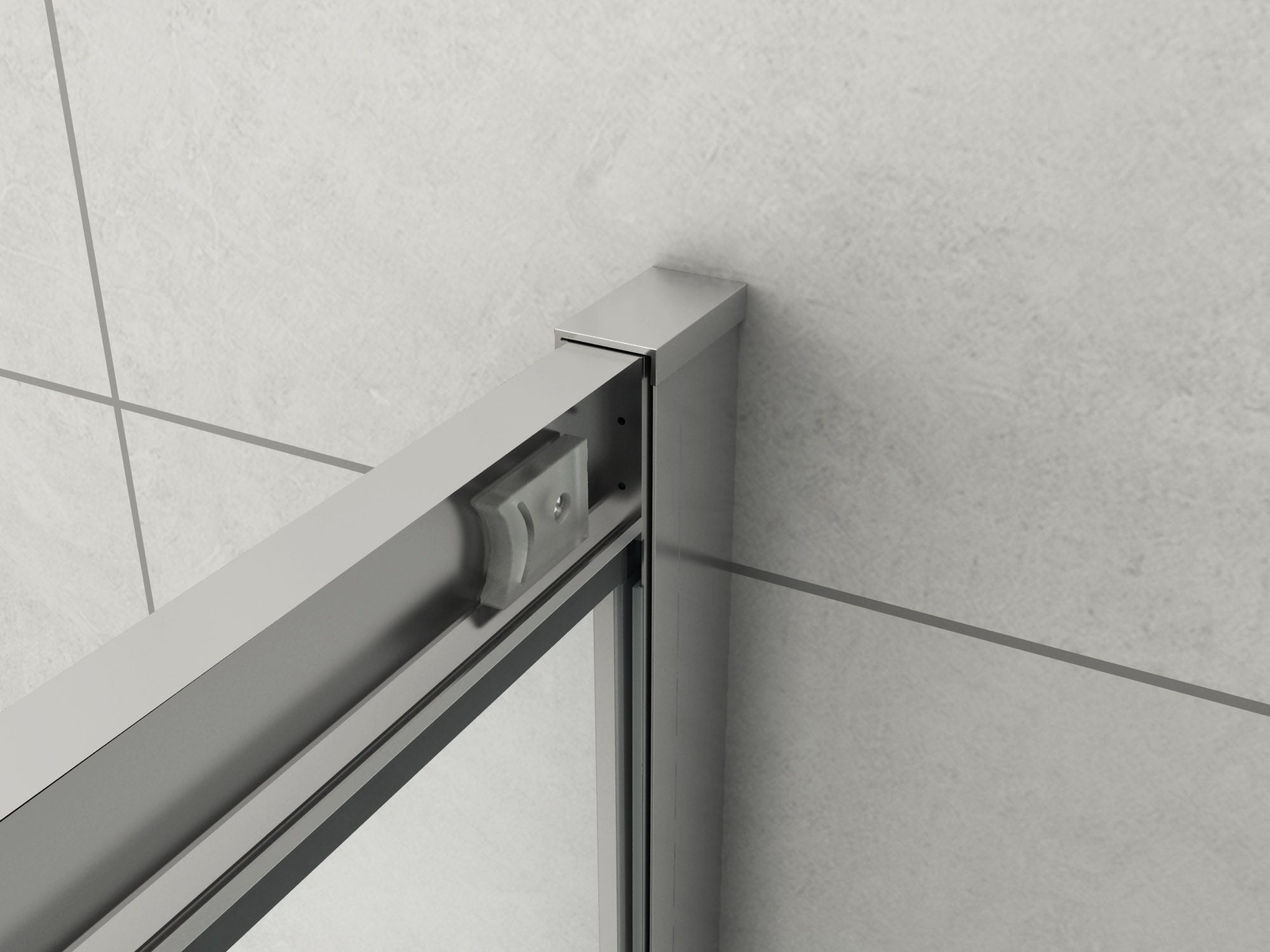 Corner Entry Sliding Shower Screen