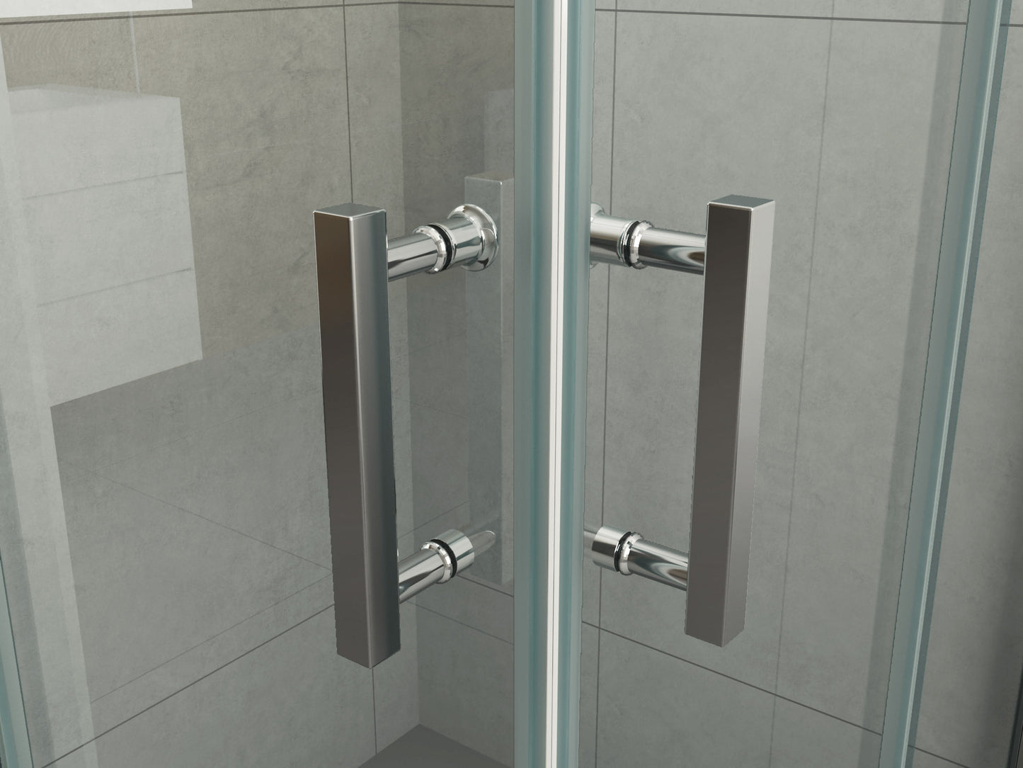 Corner Entry Sliding Shower Screen