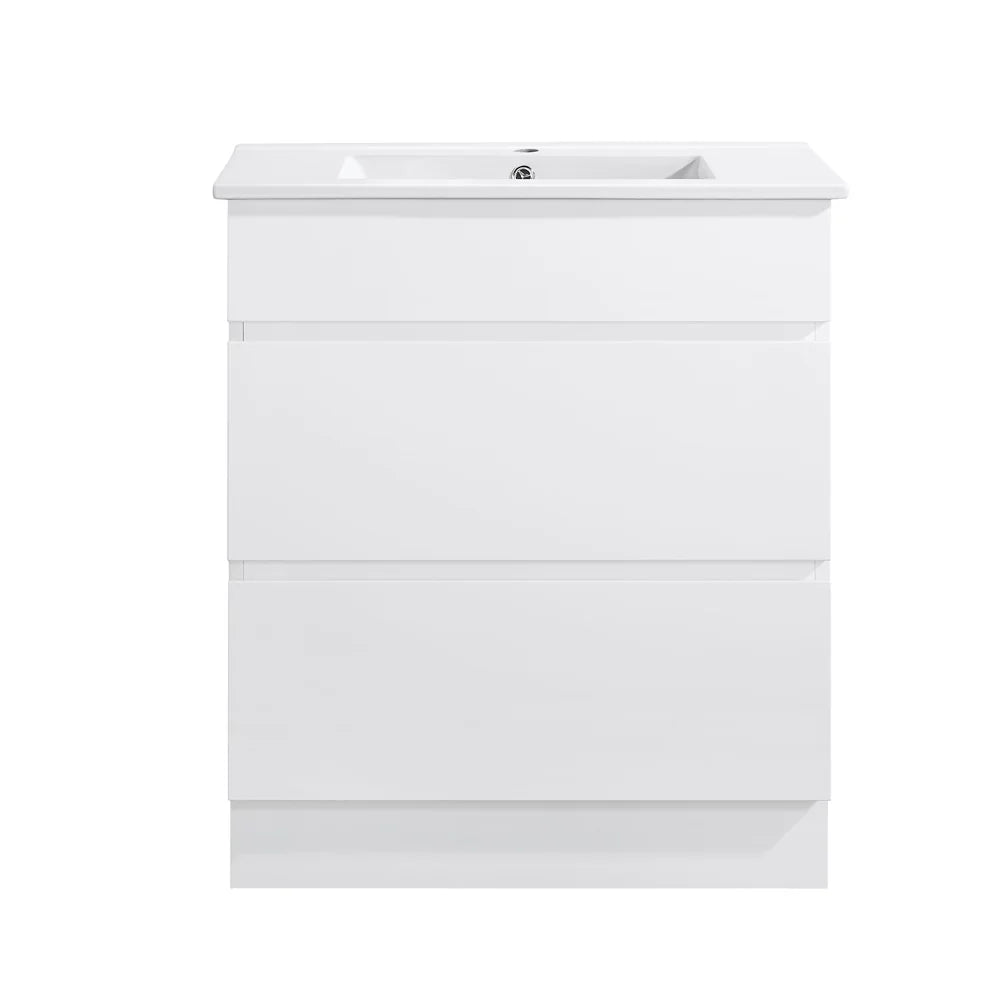 CORE Vanity – Gloss White Vanity & Ceramic Top
