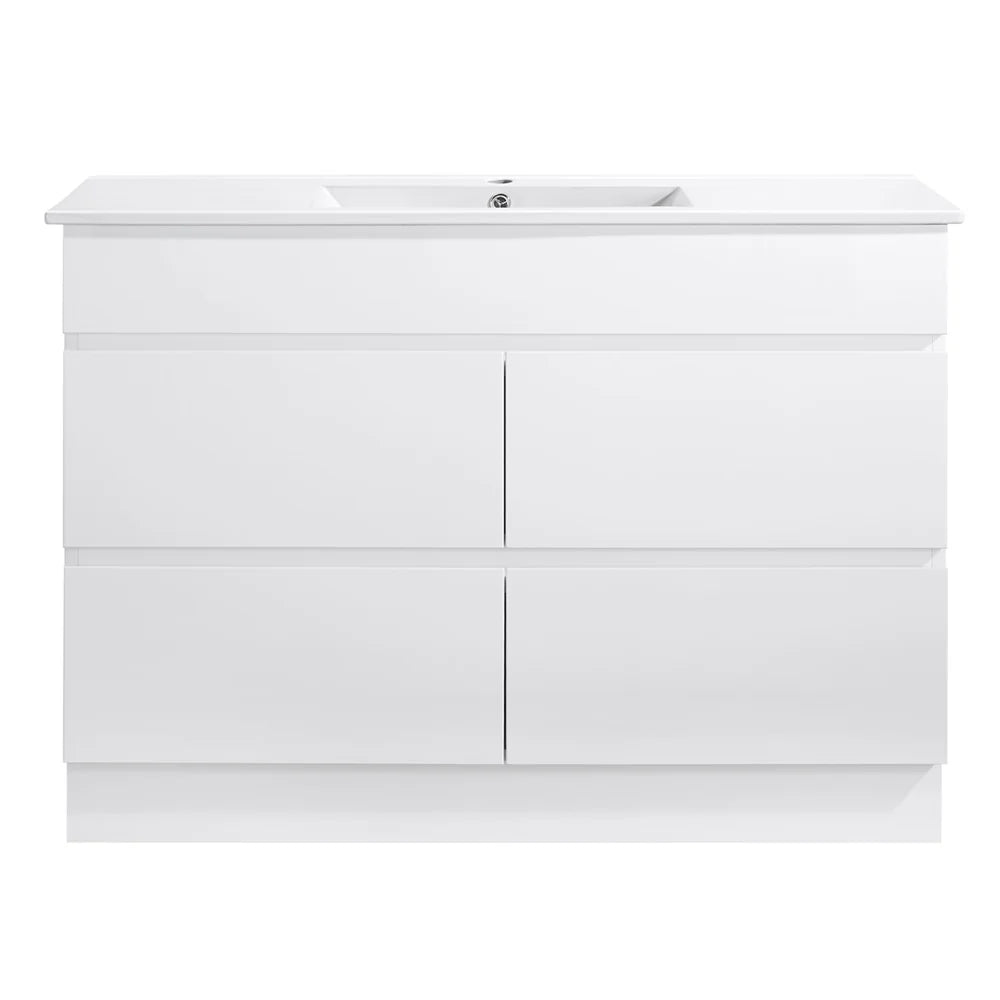 CORE Vanity – Gloss White Vanity & Ceramic Top