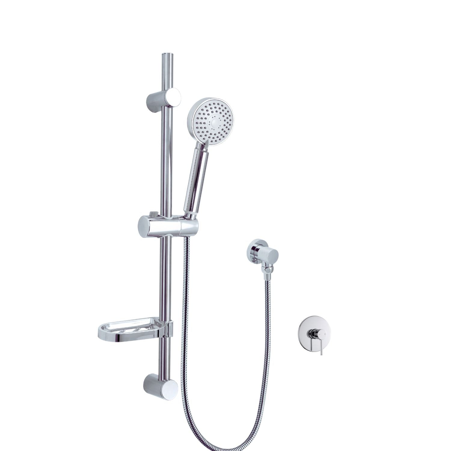 Luana Interiors - Half Rail Sliding Shower