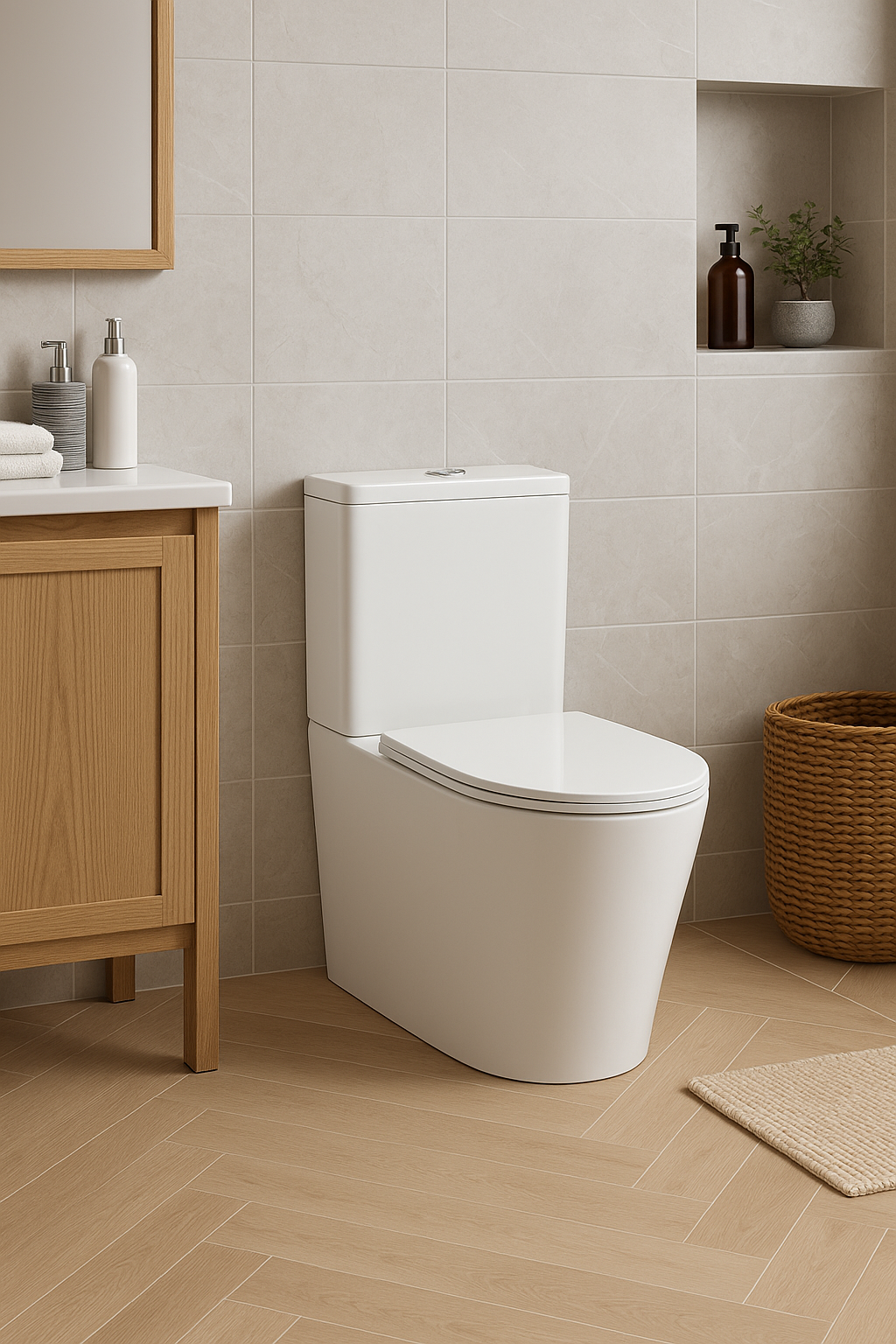 KOHLER X ENGLEFIELD ELECTRONIC BIDET PLUS SEAT WITH REMOTE CONTROL AND LUANA BTW TORNADO RIMLESS TOILET SUITE