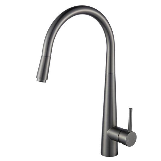 Luana interioirs - Gun Metal Grey Pull Out Kitchen Mixer