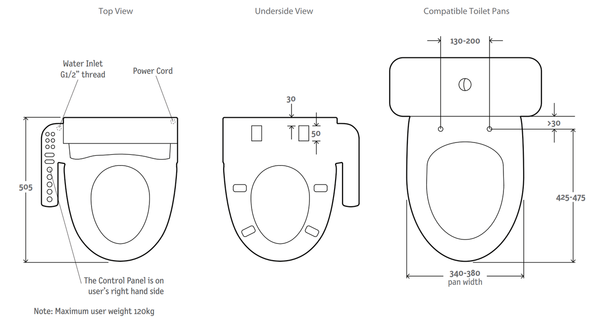 (KOHLER) Englefield Electronic Bidet Seat – Modern Luxury, Everyday Comfort
