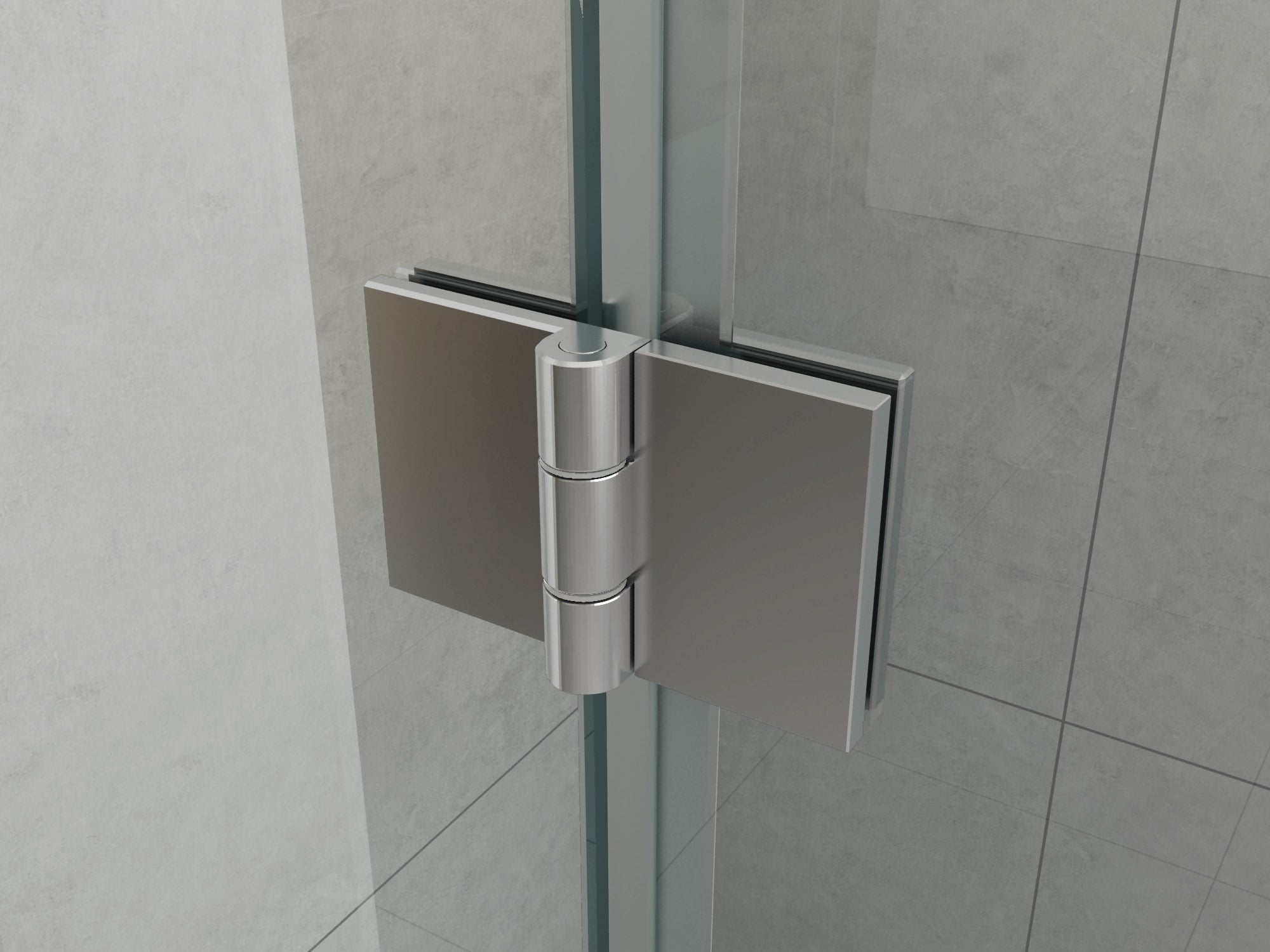 Frameless Pivot Corner Shower Screen