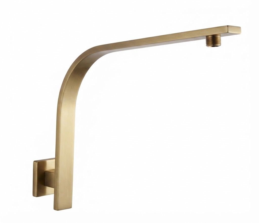 Square Gooseneck Wall Shower Arm