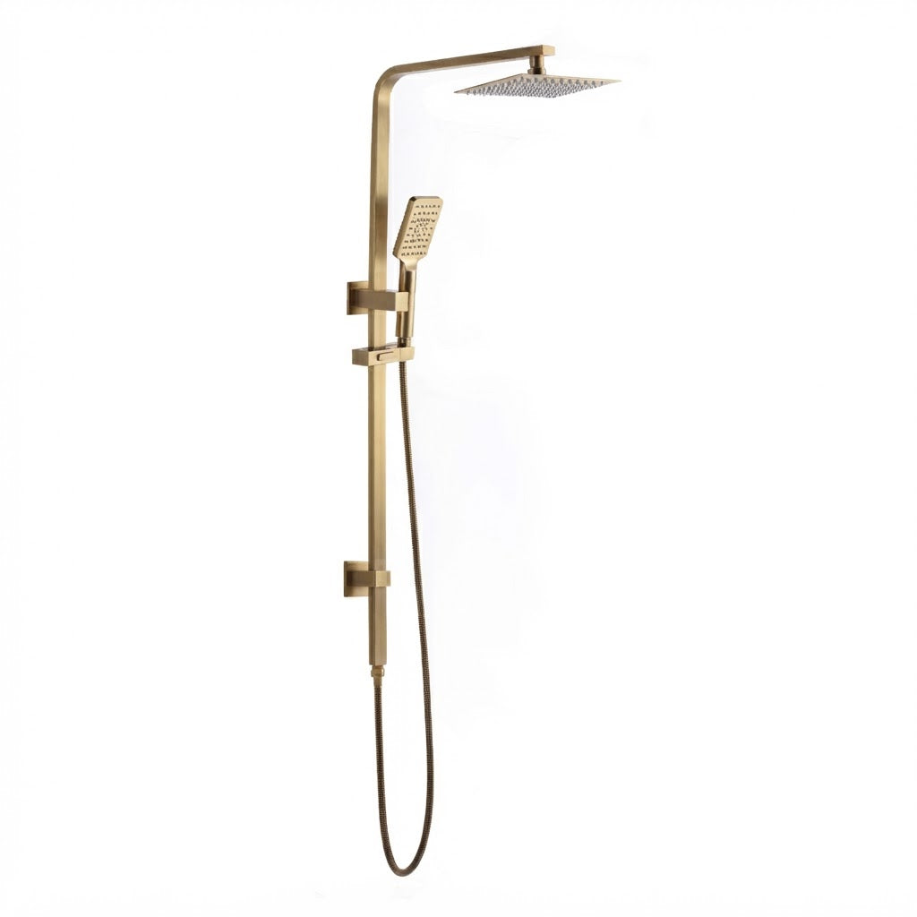 Square Multi Function Twin Rail Shower (Top inlet)