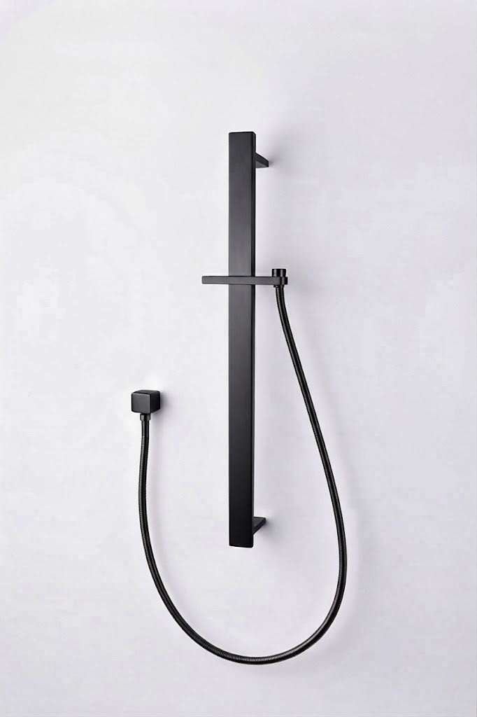 Square Sliding Shower Rail with Hose