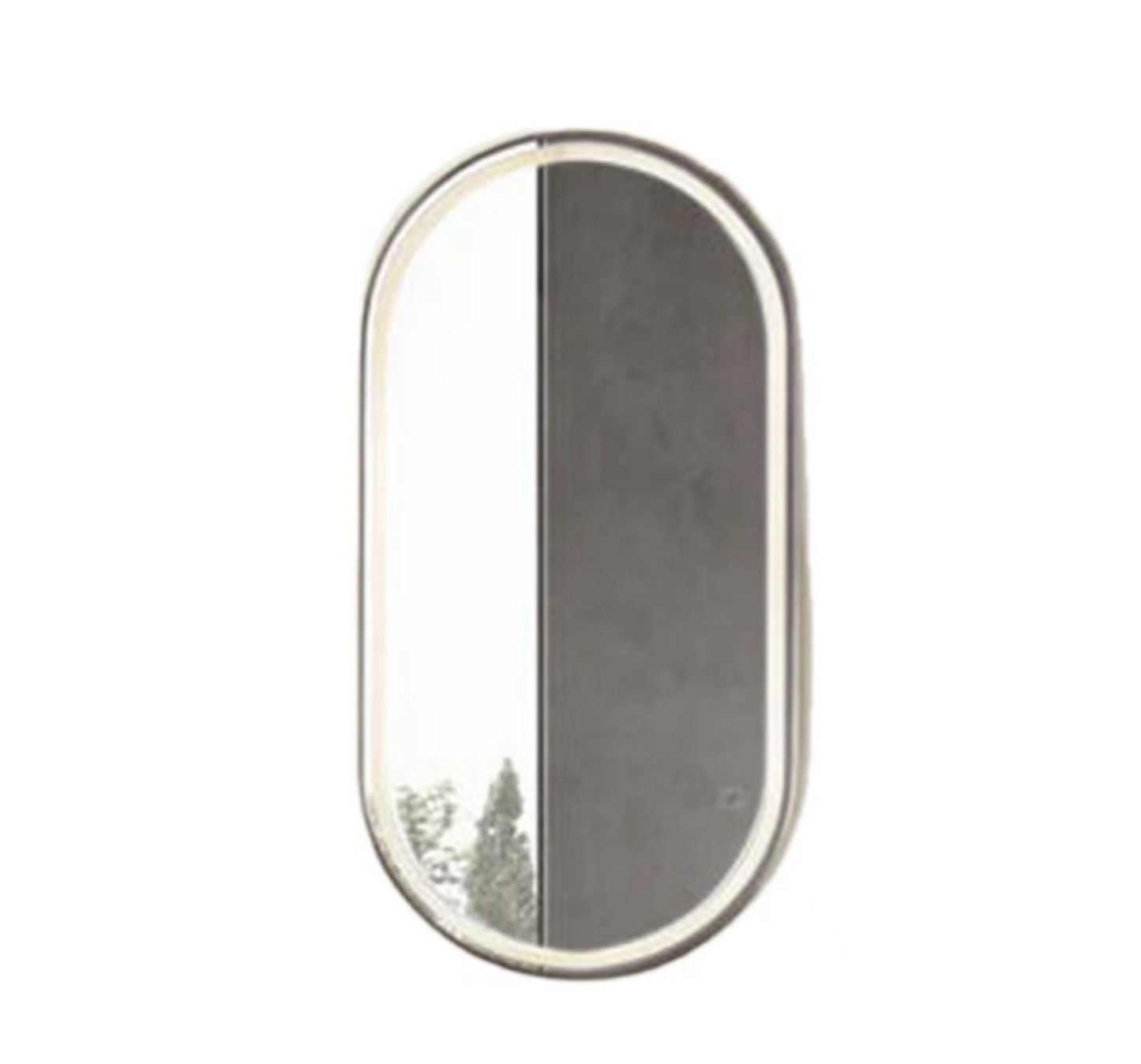 Luana interiors - LED MONTEGO OVAL EDGE MIRROR 450*900mm