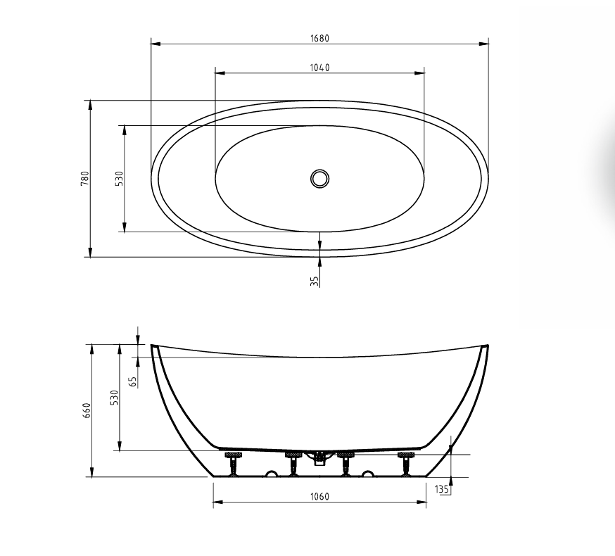 Gubbio Freestanding Bathtub
