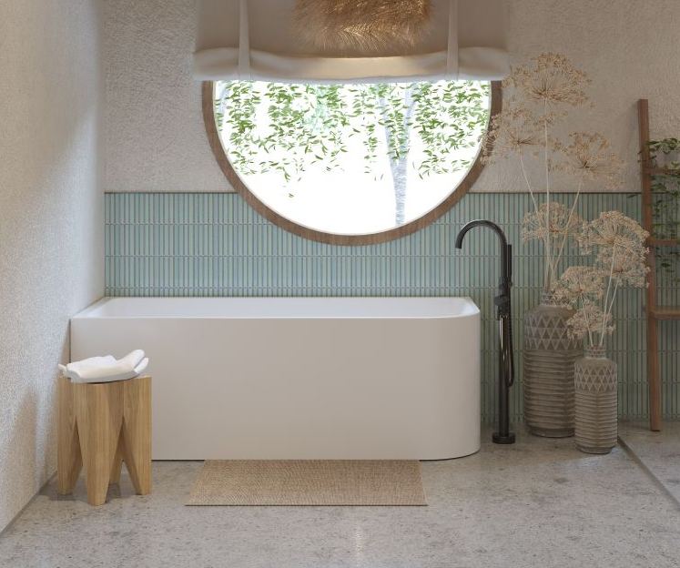 Modica Back‑to‑Corner Bathtub