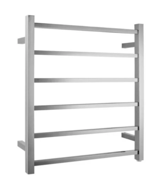 Square 6-Bar Electric Heated Towel Rail