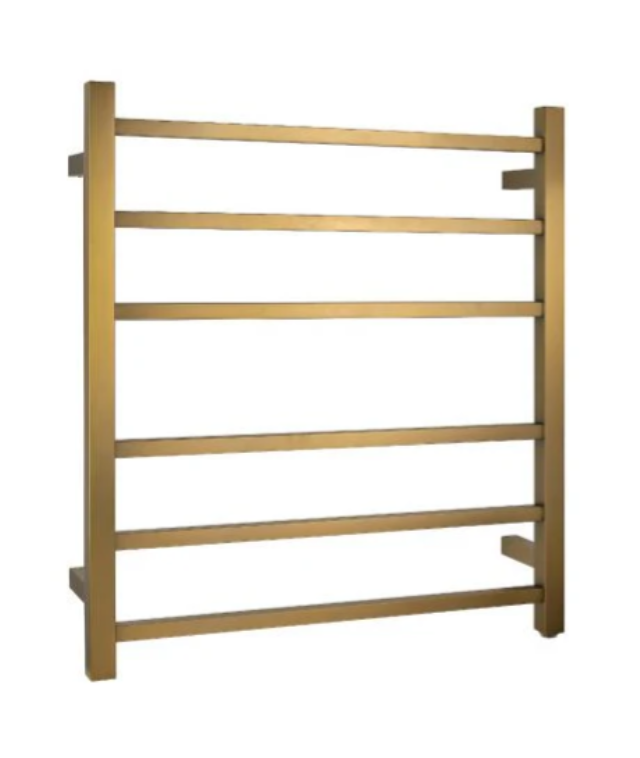 Square 6-Bar Electric Heated Towel Rail