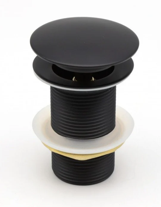 32/40mm Mushroom Top Solid Brass Basin Pop Up Waste with No Overflow